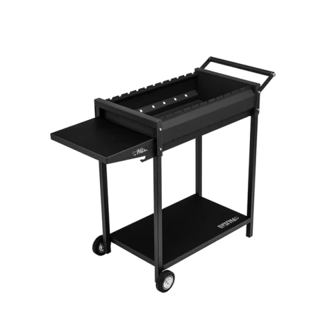 Мангал сварной 662х390х152/805 мм на колесах, с кочергой Camping Palisad, сталь 2 мм   фото 1