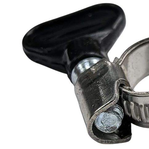 Хомут червячный с барашком 12-22 мм, нержавеющая сталь W2 фото 2