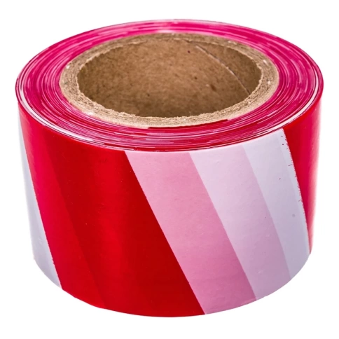 Лента сигнальная 75 мм х 200 м Сибртех фото 1