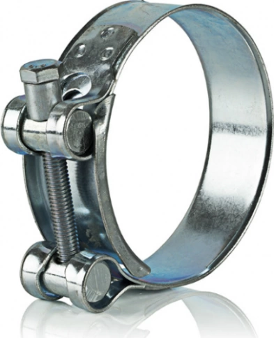 Хомут одноболтовый силовой металл 115-130 мм, 5 шт. фото 4