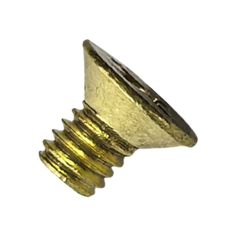 Винт потай 4х6 мм DIN 965, полная резьба, латунный фото 1