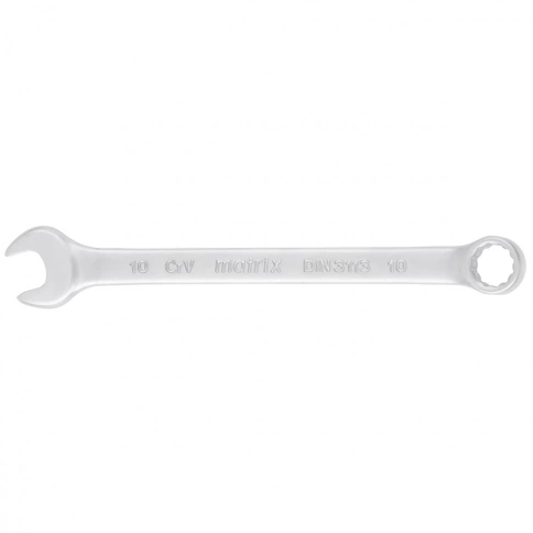 Ключ комбинированный матовый хром 10 мм CrV Matrix фото 1