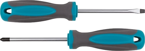 Отвертка, CrV сталь, прорезинененная ручка, SL6х150 мм фото 1