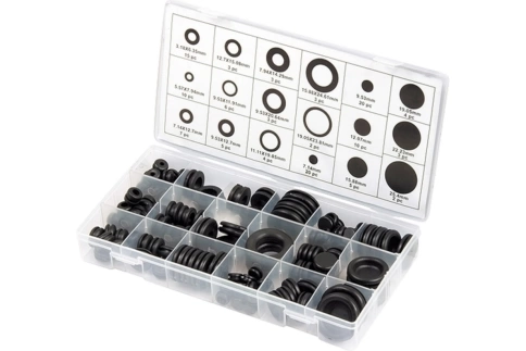 Набор сальников D 6.35-25.4 мм 125 предметов Сибртех фото 1