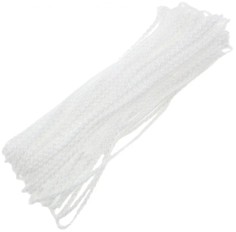 Шнур бельевой полипропиленовый с сердечником 5 мм 20 м белый Home Palisad фото 1