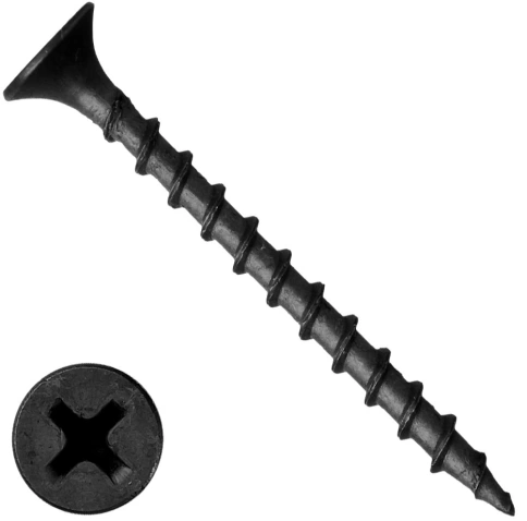 Саморез по г/к, круп., 4,2х90 рез.фосф. РУС. фото 1