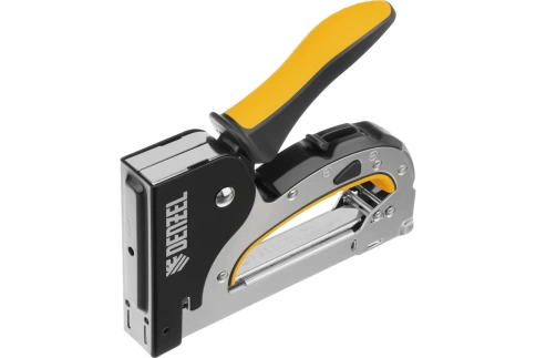 Степлер мебельный, стальн.корп.,быстр. загрузка, регул. силы удара, тип скобы 53, 4-14 мм Denzel фото 1