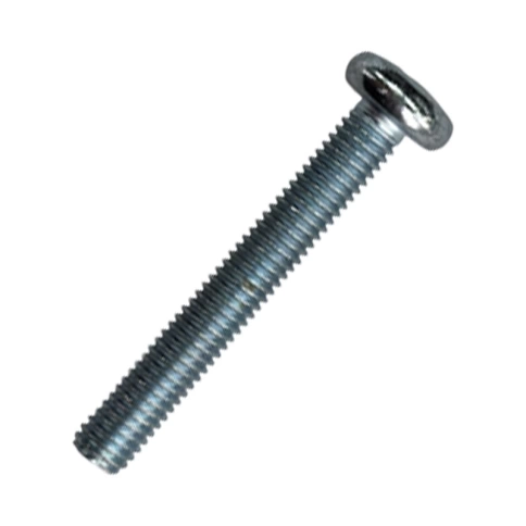 Винт с полукруглой головкой М3х40 мм DIN 7985, оцинкованный, полная резьба  фото 1