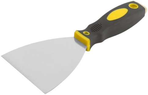 Шпатель для удаления ржавчины Профи, толщ.лезвия 1 мм, 2-хкомп.ручка с метал.бойком 4" (100 мм) фото 2