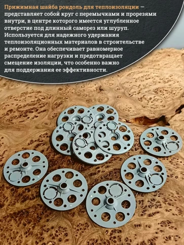 Прижимная шайба рондоль для теплоизоляции d 60 мм фото 13