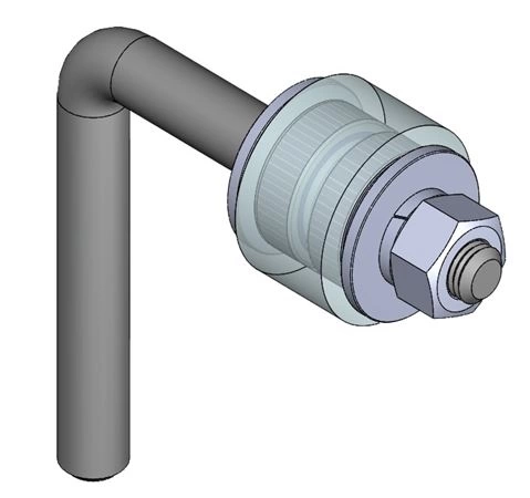 Ролик поддерживающий гнутый с подшипником 100, силикон,4 шт фото 5
