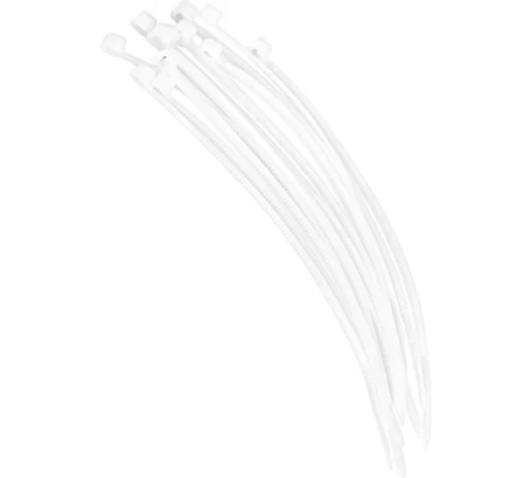 Хомуты нейлоновые белые 3х200 мм 100 шт.VERTEXTOOLS фото 1