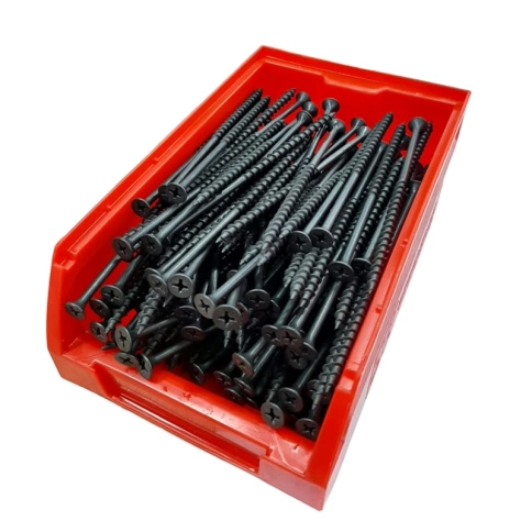 Саморез по гипсокартону 4,8х102 мм, крупная резьба, фосфатированный, 200 шт. в контейнере фото 1