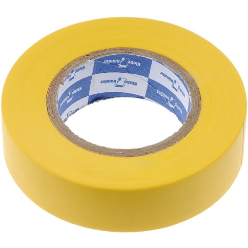 Изолента ПВХ 19мм х 20м желтая TIK902T Klebebander фото 1
