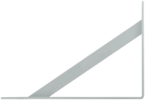 Уголок-кронштейн 300х200 мм усиленный белый фото 2