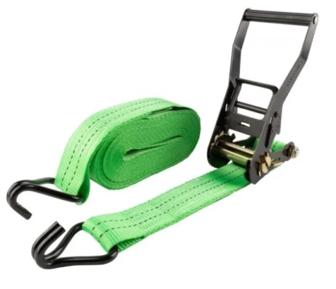 Ремень для крепления груза, храповый механизм 135 мм, лента полиэфирная 38 мм х 12 м, 1500/3000 кг фото 1