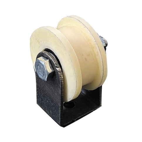 Ролик d70 мм Р2712М на малой платформе под угол шириной 35 мм, капролон фото 2