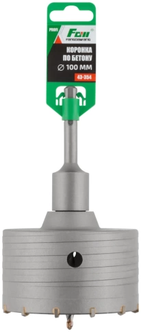 Коронка по бетону, FDW, SDS Plus, хвостовик 100 мм, 100 мм фото 2