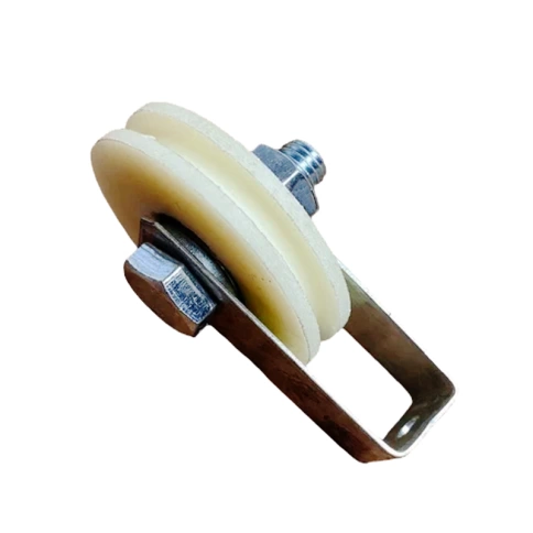 Ролик бельевой d60 мм Р2724 со скобой, капролон фото 2