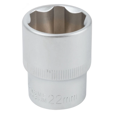 Головка 6-гранная 22 мм 1/2 CrV  фото 1