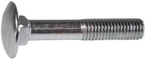 Болт мебельный М8х35 полукруглая головка ОЦ DIN 603,20 шт. фото 4