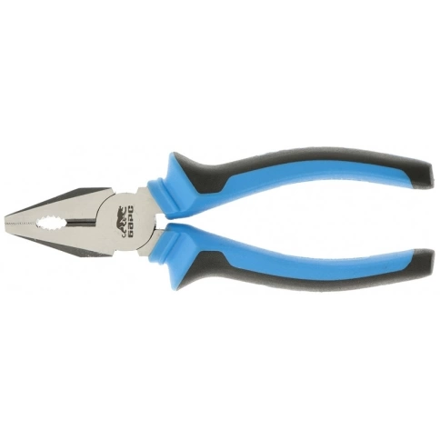Плоскогубцы комбинированные хром-ванадий, двухкомпонентные рукоятки 200 мм Барс фото 1