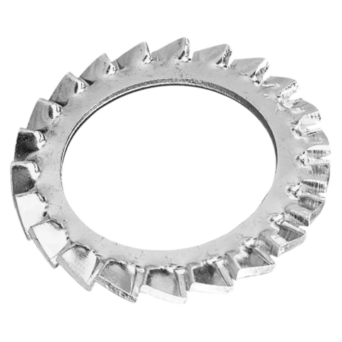 Шайба зубчатая М6 DIN 6798 тип А, нержавеющая А2 фото 1