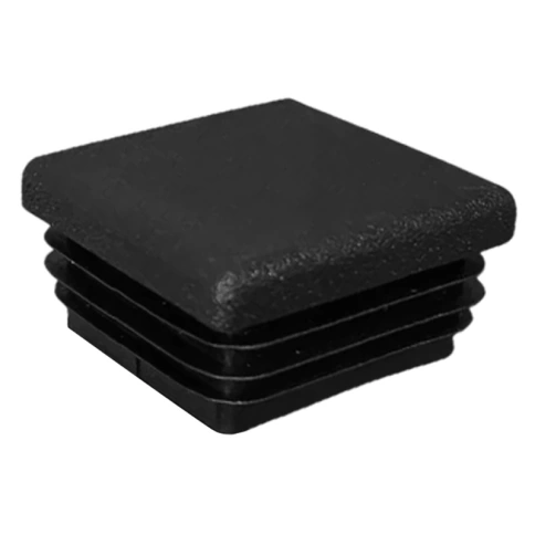 Заглушка для труб квадратная 60х60 мм, черная фото 2