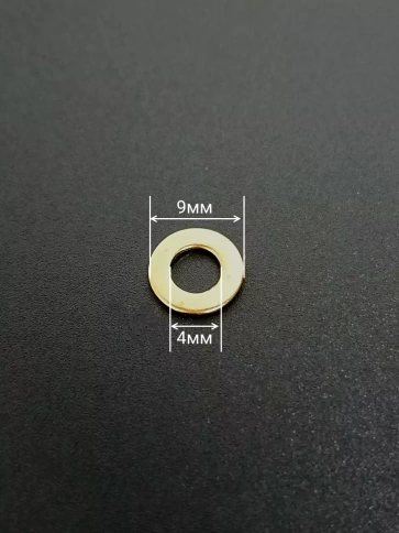 Шайба М4 латунная  DIN125,10 шт фото 2