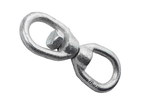 Вертлюг кольцо-кольцо М10, оцинкованный фото 1
