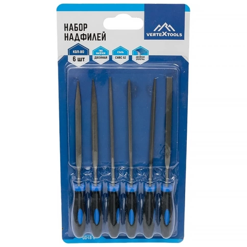 Набор надфилей 6 шт. VERTEXTOOLS фото 2