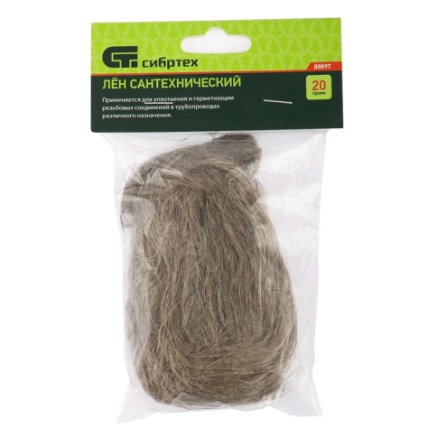 Лен сантехнический 20 г, Сибртех фото 1
