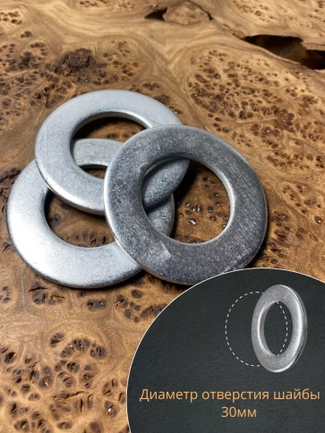 Шайба М30 оцинкованная DIN125 фото 3