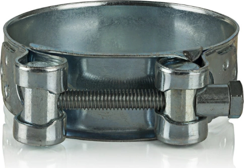 Хомут одноболтовый силовой металл 56-59 мм, 5 шт. фото 4