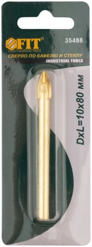 Сверло по кафелю и стеклу 4реж.кромки, титан.покр. фото 19