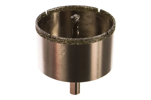 Сверло по керамограниту алмазное 65х67 мм  3-гранный хвостовик Matrix фото 1