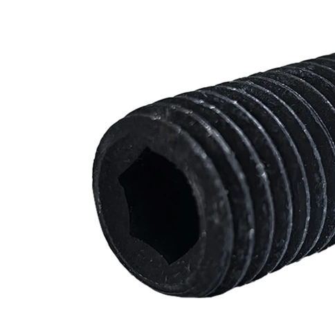 Винт установочный с внутр. шестигранником 5х16 мм, класс прочности 12.9 DIN 913 тупой конец, черный фото 3