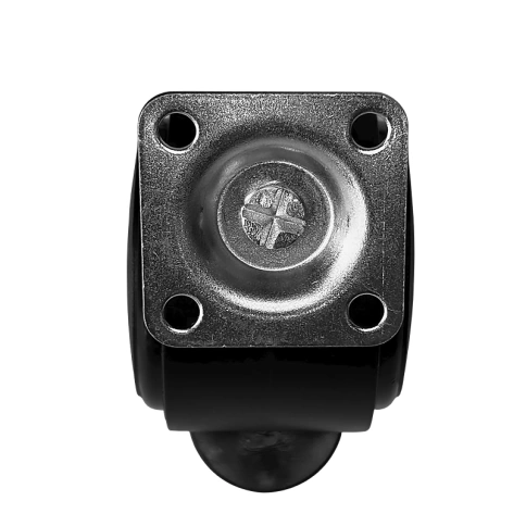 Опора колесная с площадкой с фиксатором 65х50 мм пластмассовая фото 2