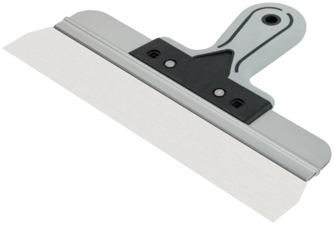 Шпатель фасадный Профи, нержавеющая сталь, прорезиненная ручка 300 мм фото 2