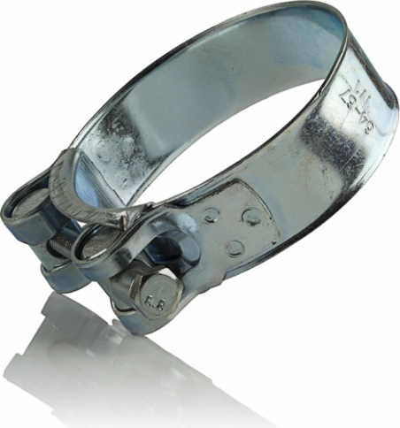 Хомут одноболтовый силовой металл 140-148 мм, 2 шт. фото 4