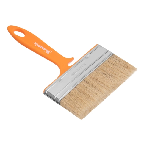 Кисть флейцевая для фас.работ натуральная щетина 120х12 мм пластик.рук. Мatrix фото 1