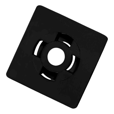 Площадка для хомута 19х19 мм, черная фото 2